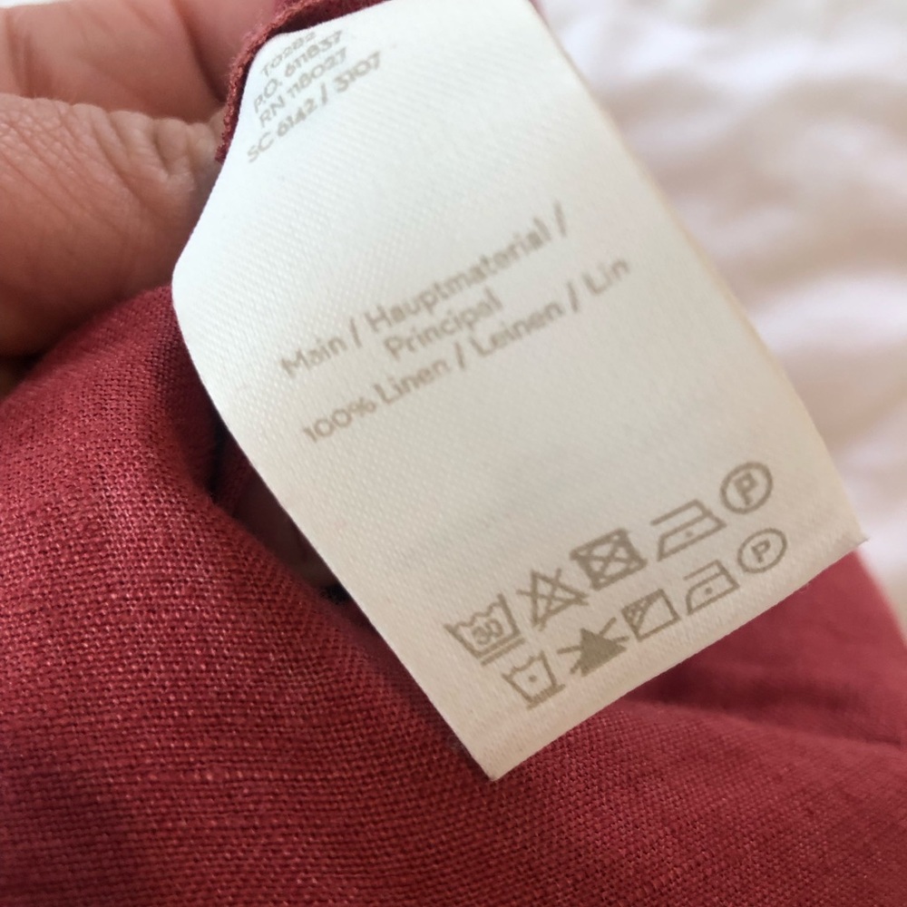 Boden linen Elegant Red Wide-Leg Pants Long EUC 2009 - Picture 4 of 10